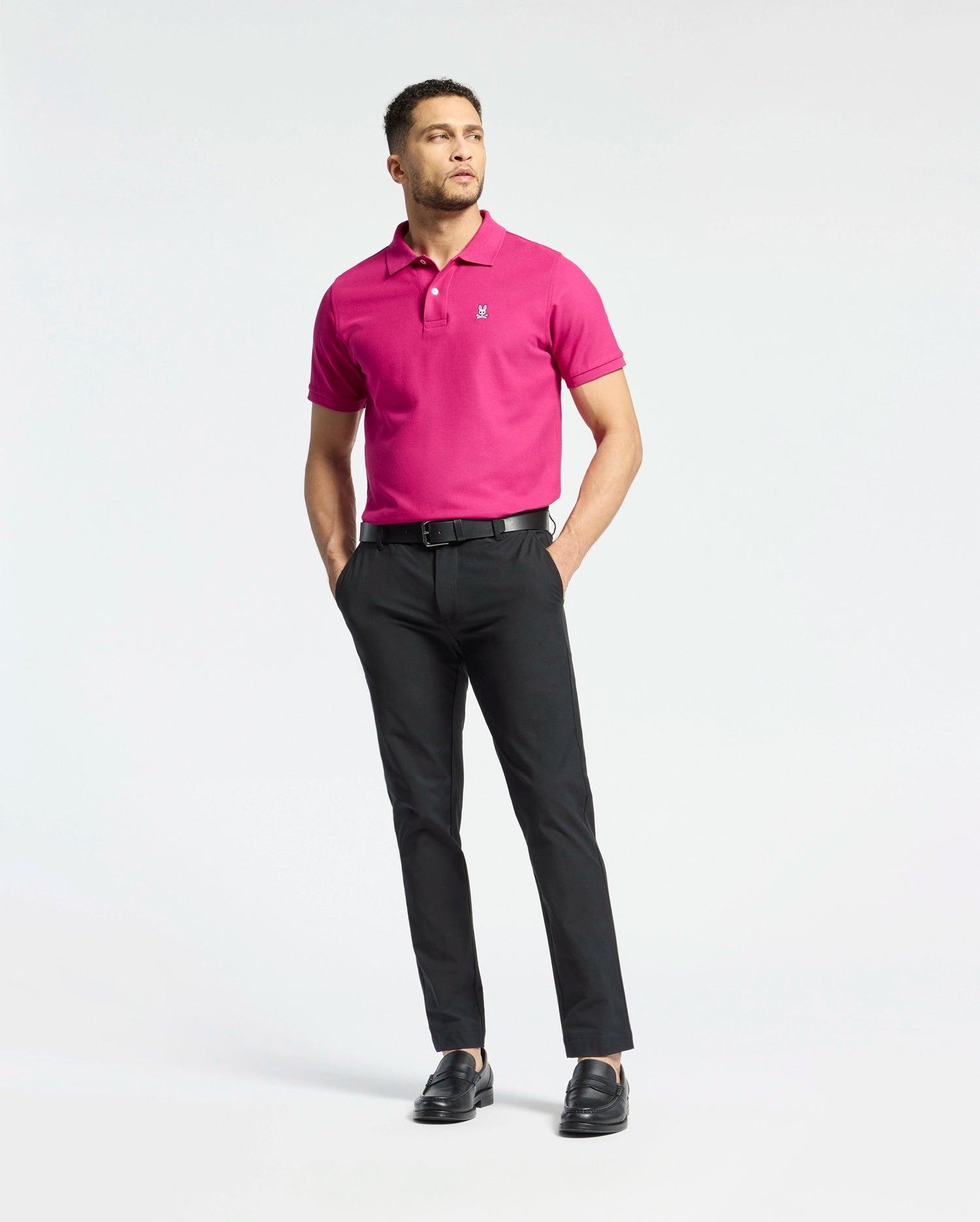 MENS CLASSIC PIQUE POLO SHIRT - B6K001CRPC Male Product Image