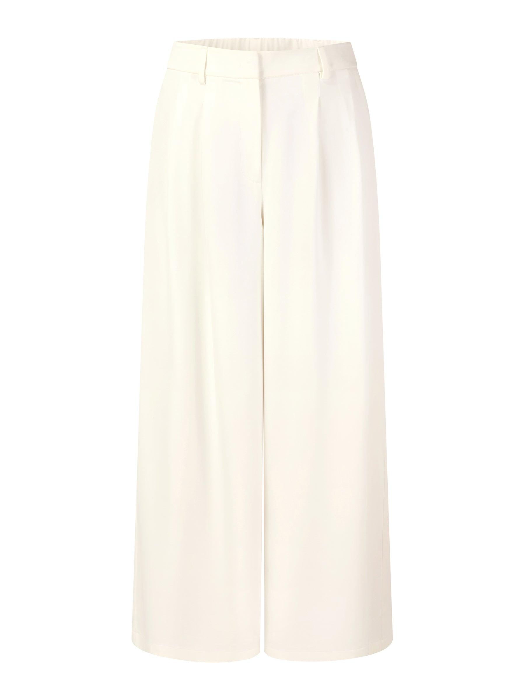 Four-Way Stretch Relaxed Ankle Length Women Pants Product Image