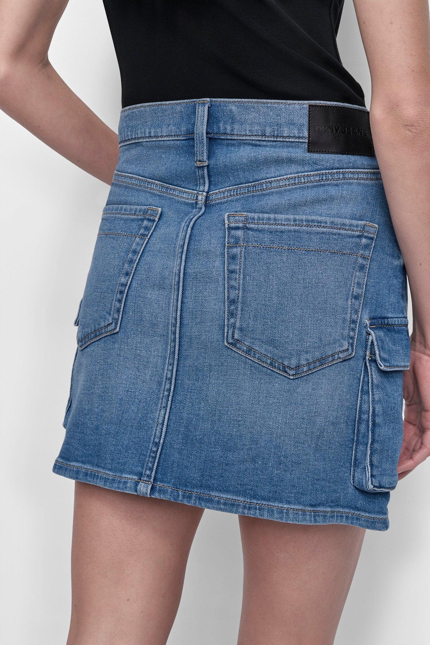 CARGO DENIM MINI SKIRT Product Image