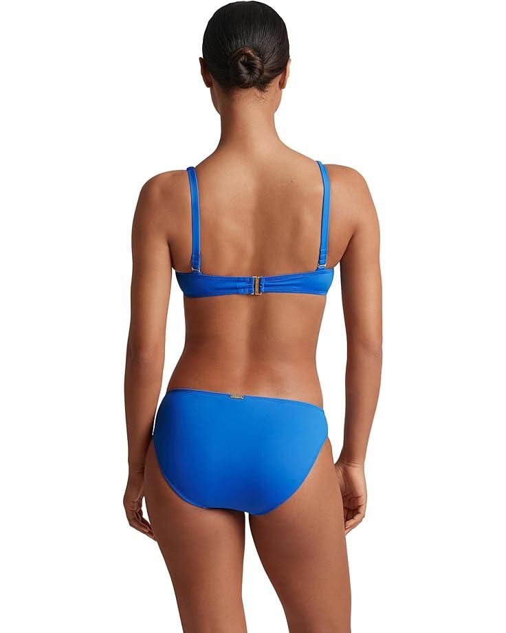Beach Club Solid V Wire Over the Shoulder Top Product Image