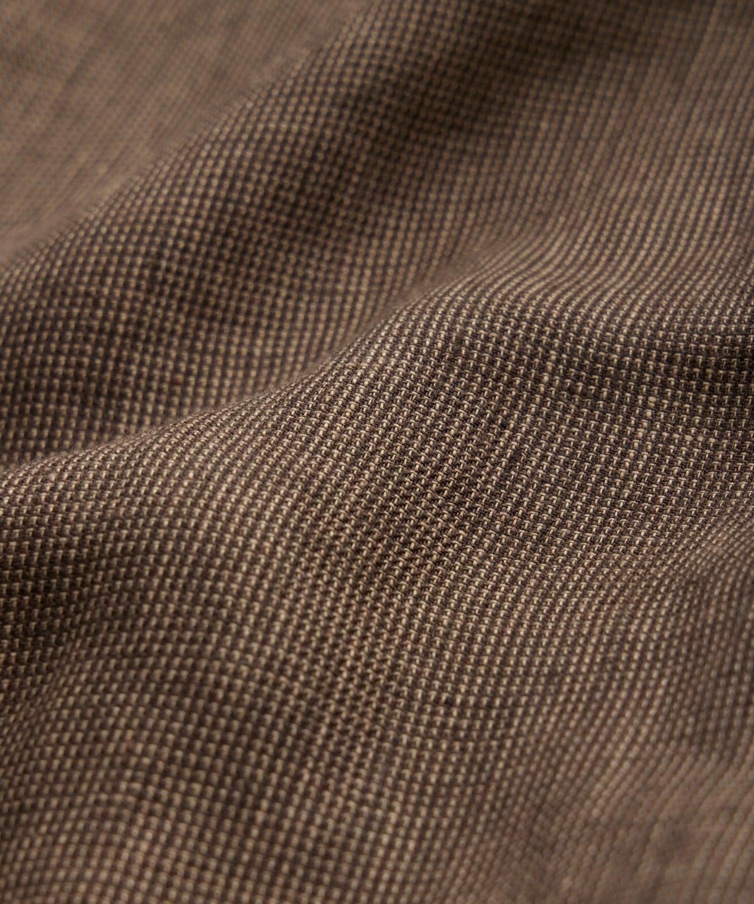 Textured Tailored Shirt Jacket in Brown Product Image