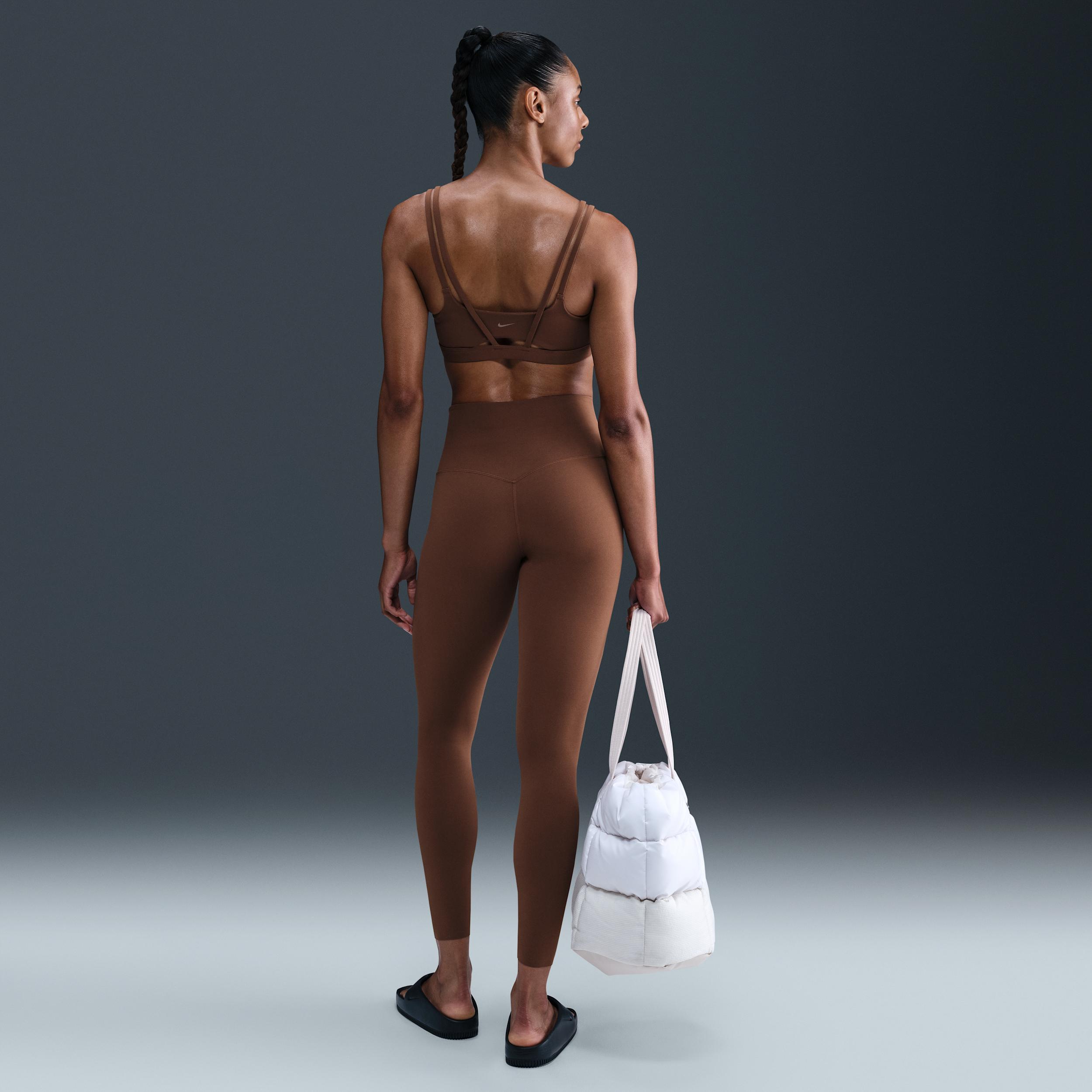 Nike Womens Zenvy Strappy Light-Support Padded Sports Bra | DO6608-265 Product Image