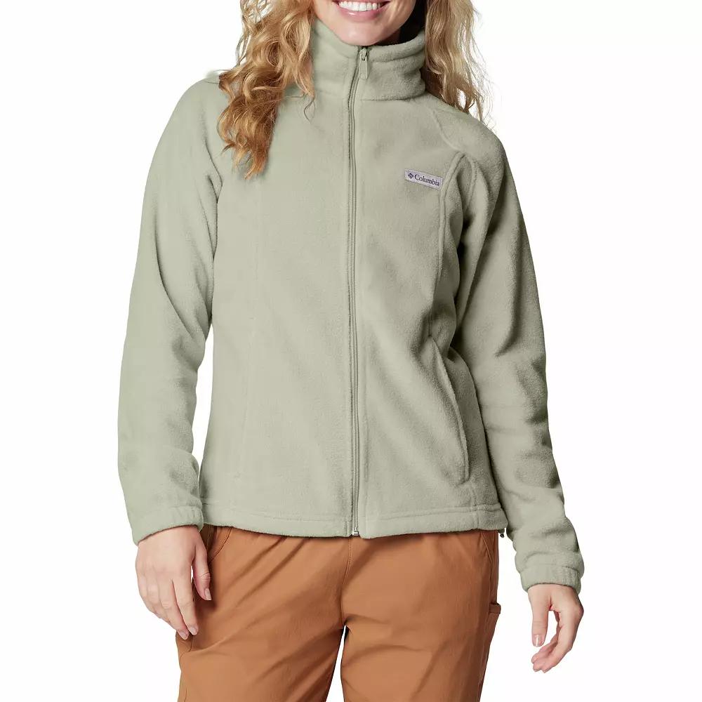 Women's Columbia Benton Springs Zip-Front Fleece Jacket, Size: Small, Safari Product Image