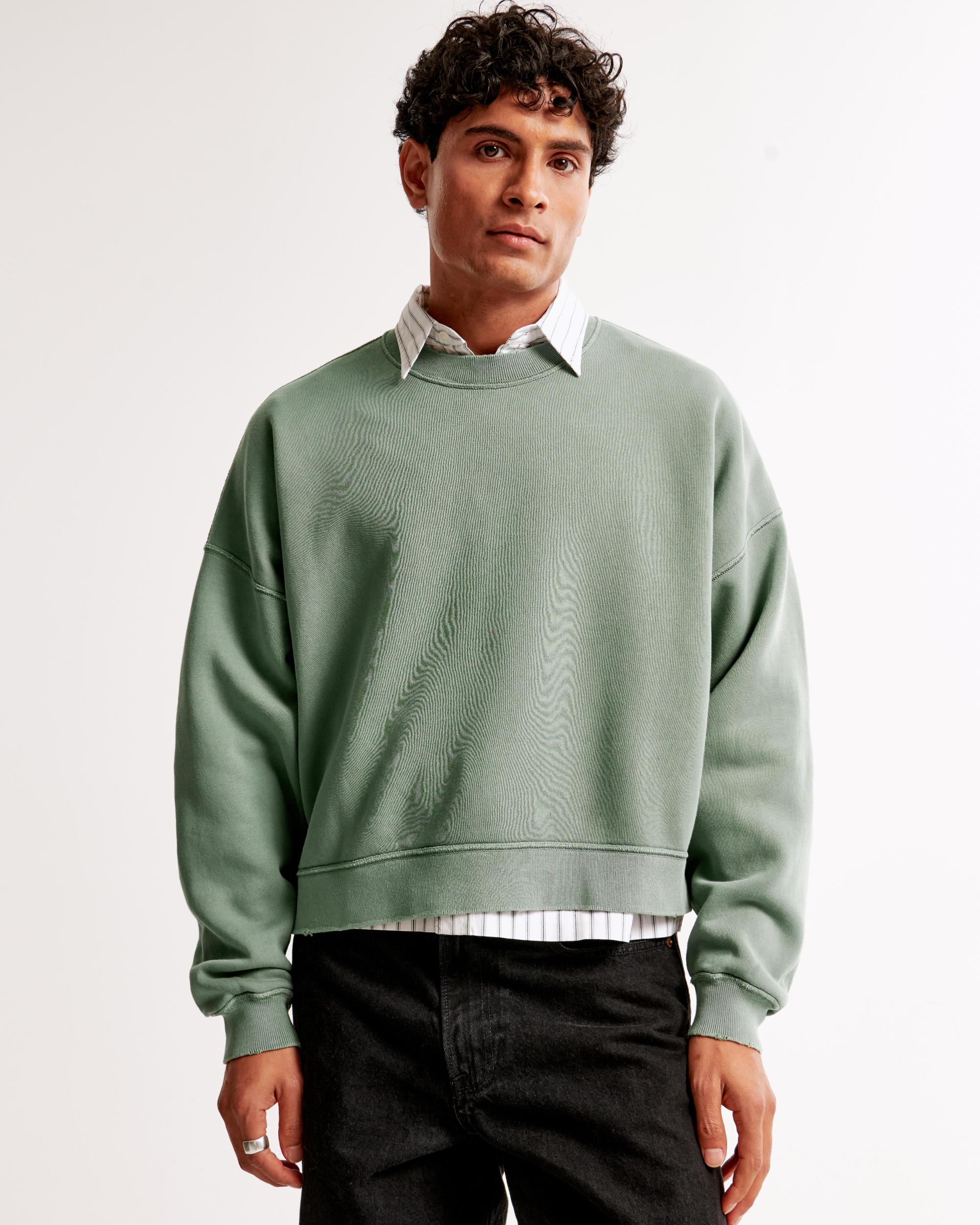 Cropped Essential Crew Sweatshirt Product Image