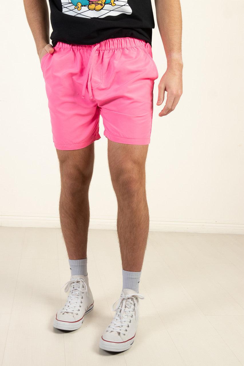 Neon Pink Nylon Short Product Image