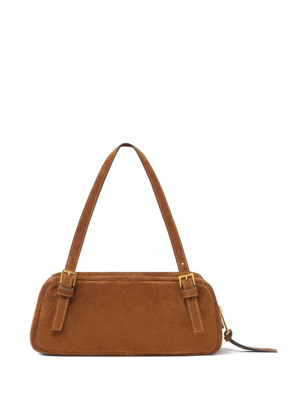 Tag suede shoulder bag Product Image