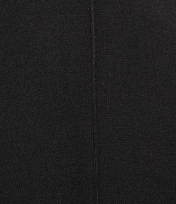 Double Zero Roll Neck Seam Detail Long Sleeve Sweater Product Image