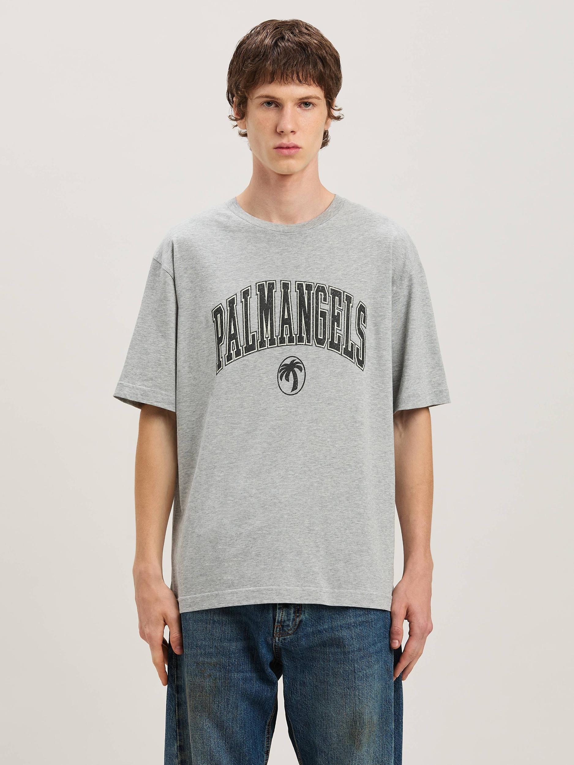 COLLEGE PALM SLIM TEE GREY MELANGE - BLA Product Image