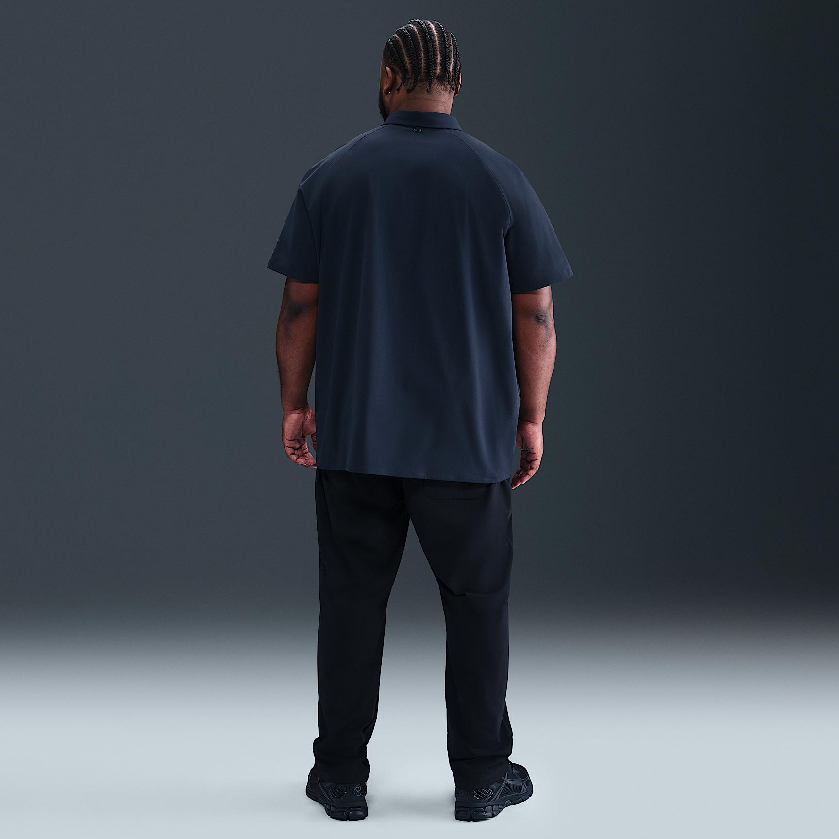 Nike Mens 24.7 PerfectStretch Dri-FIT Short-Sleeve Snap-Down Top | HQ6958-451 Product Image