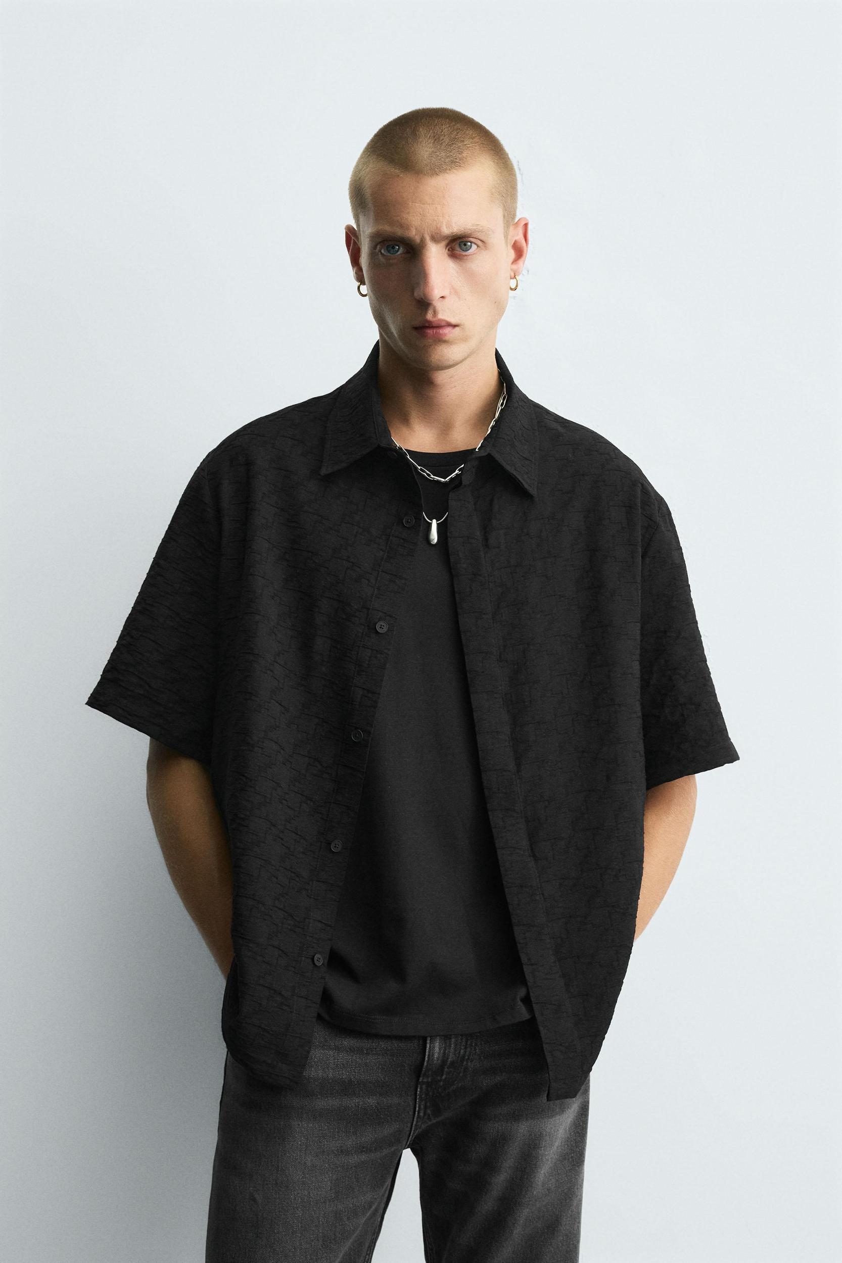GEOMETRIC JACQUARD SHIRT Product Image