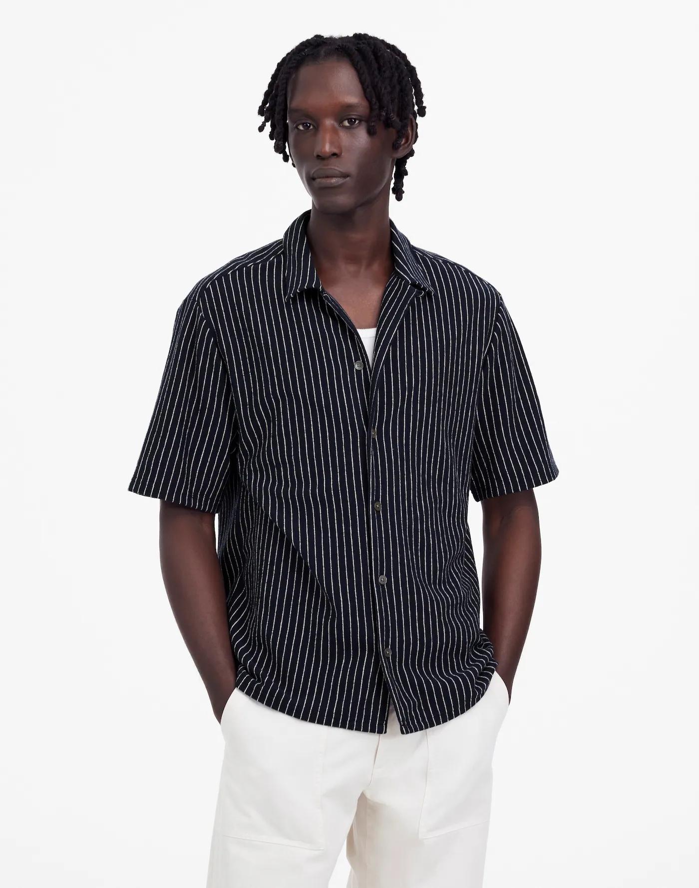 Textured Camp Collar Shirt Product Image