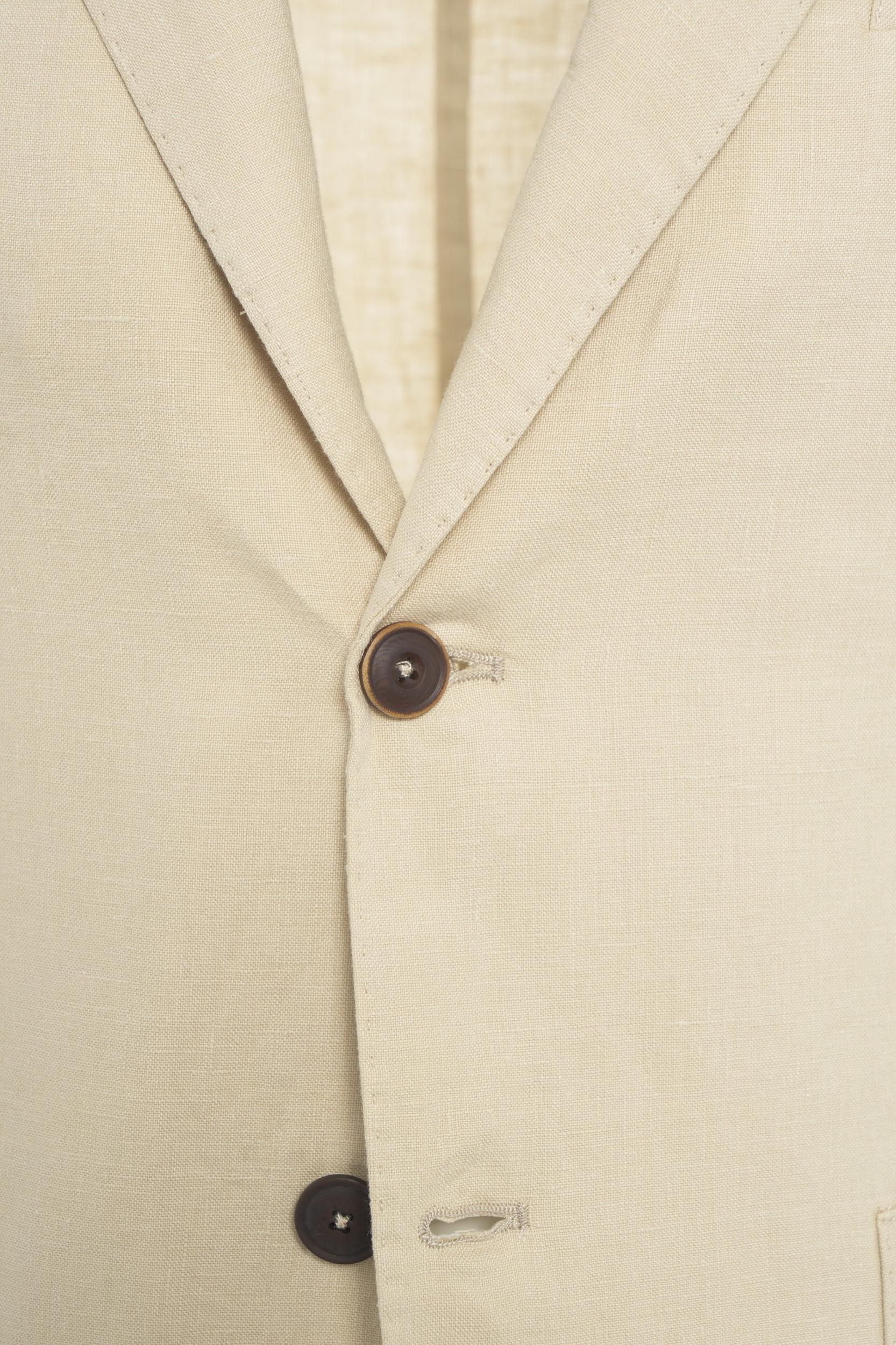 Single-breasted suit in linen Product Image
