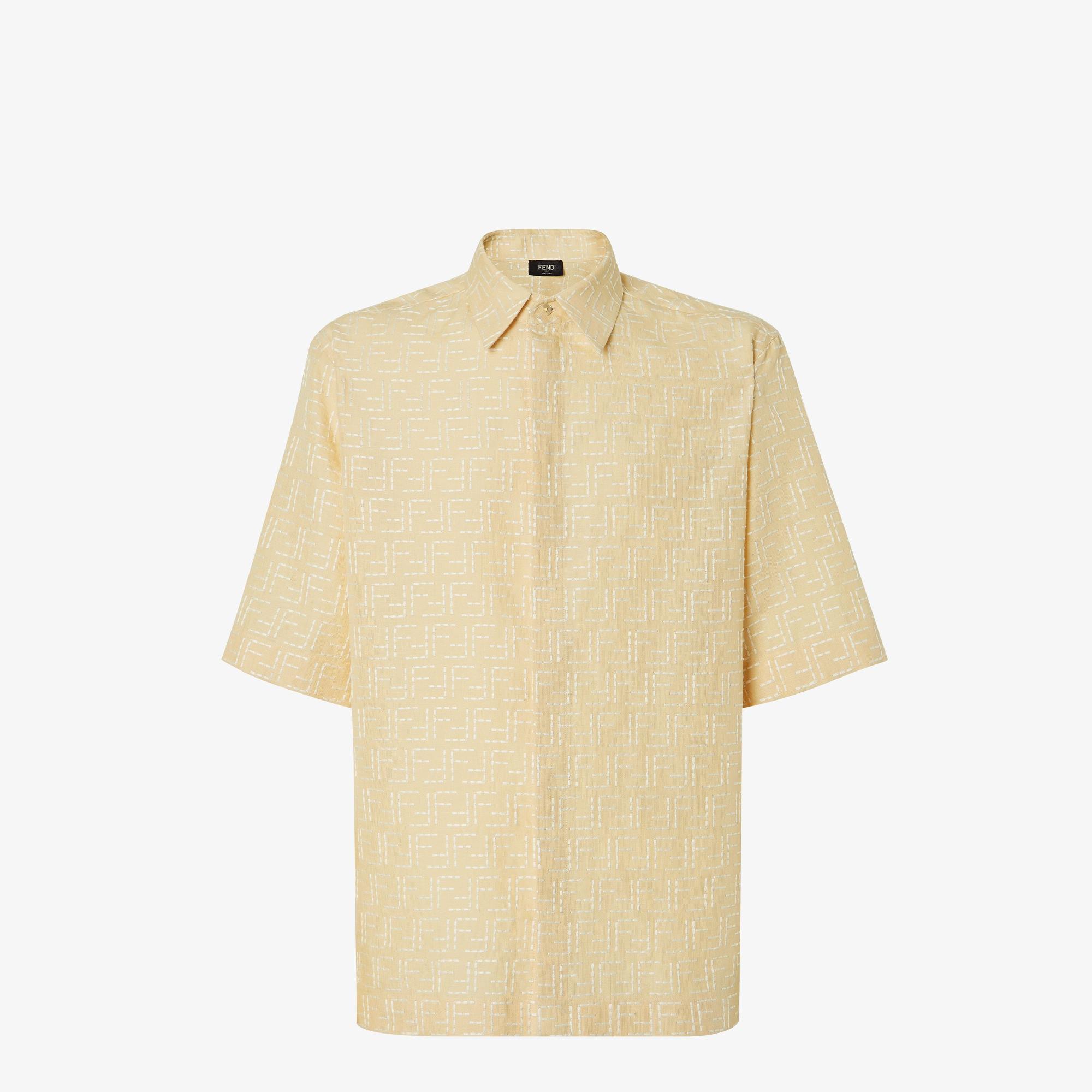 ShirtYellow linen FF jacquard shirt Product Image