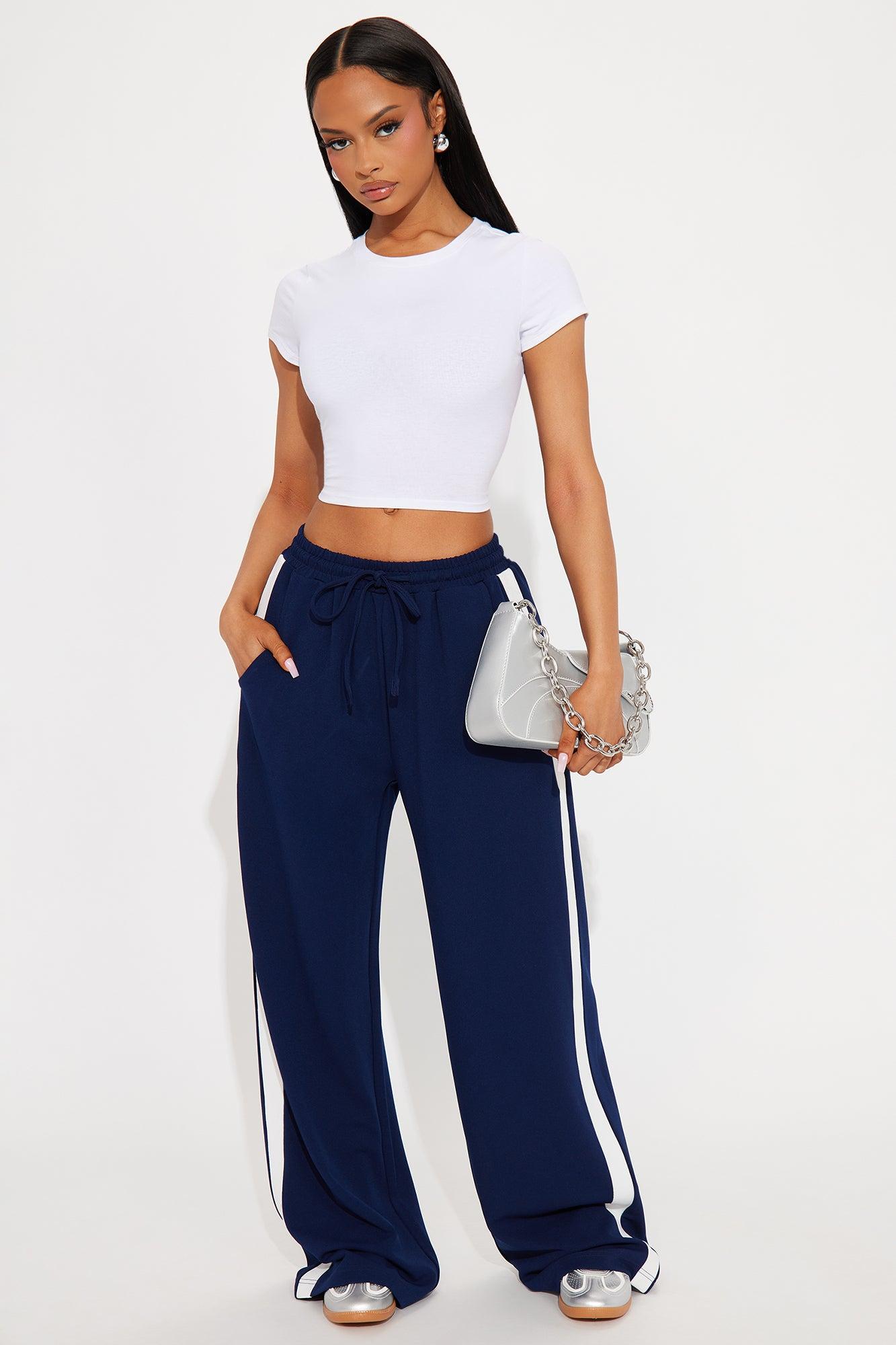 Point Of View Track Trouser Pant - Navy Product Image