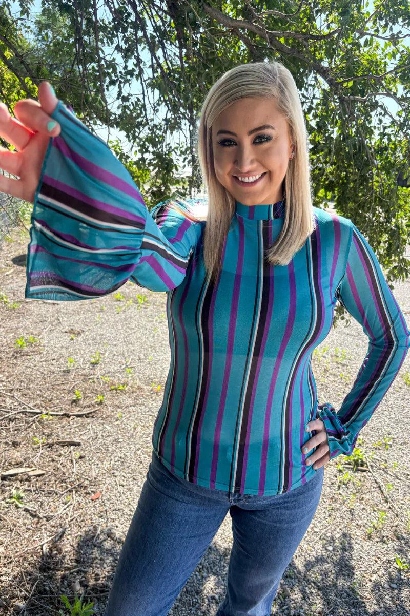 Sterling Kreek Gotta Be Me Mesh Top Product Image