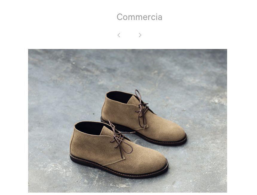 Plain Lace-Up Desert Shoes Product Image