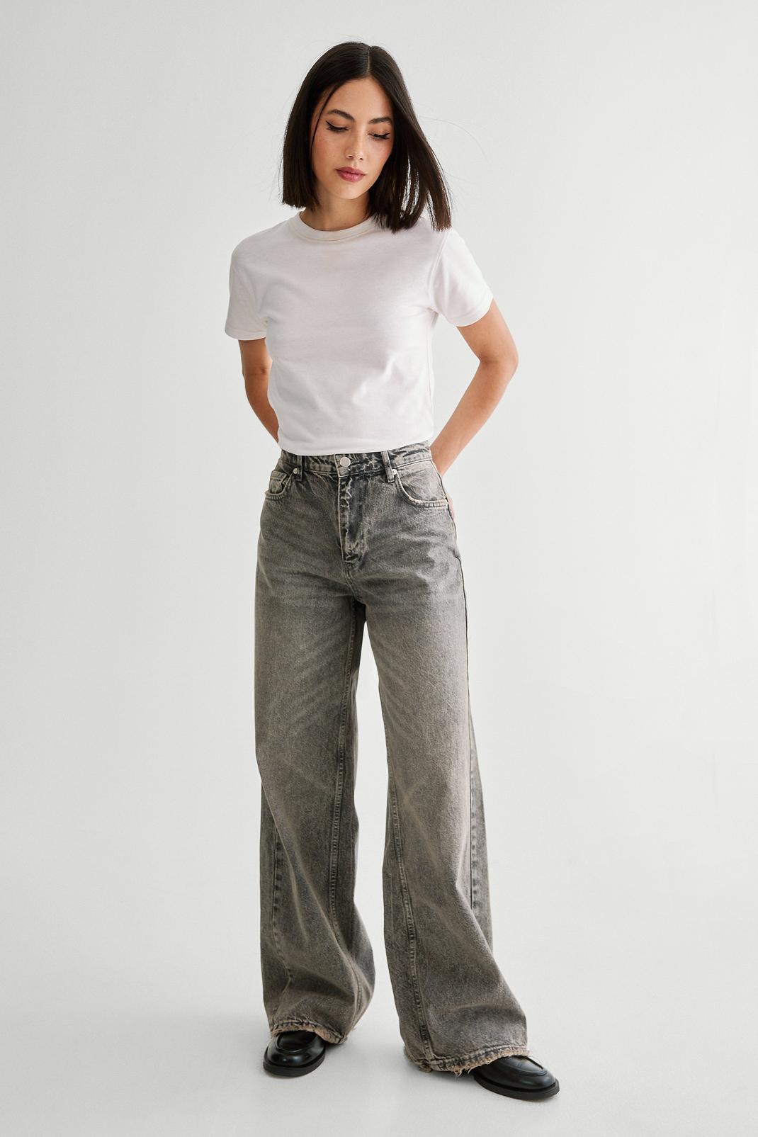 Washed Denim Wide Leg Jean Product Image