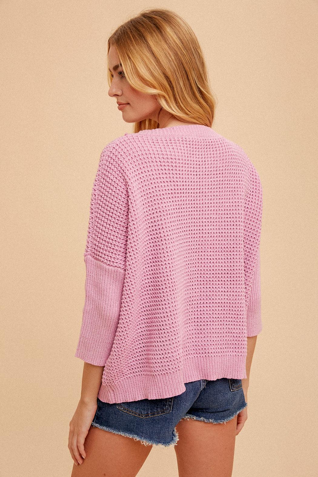 Orchid Crochet Sweater Product Image