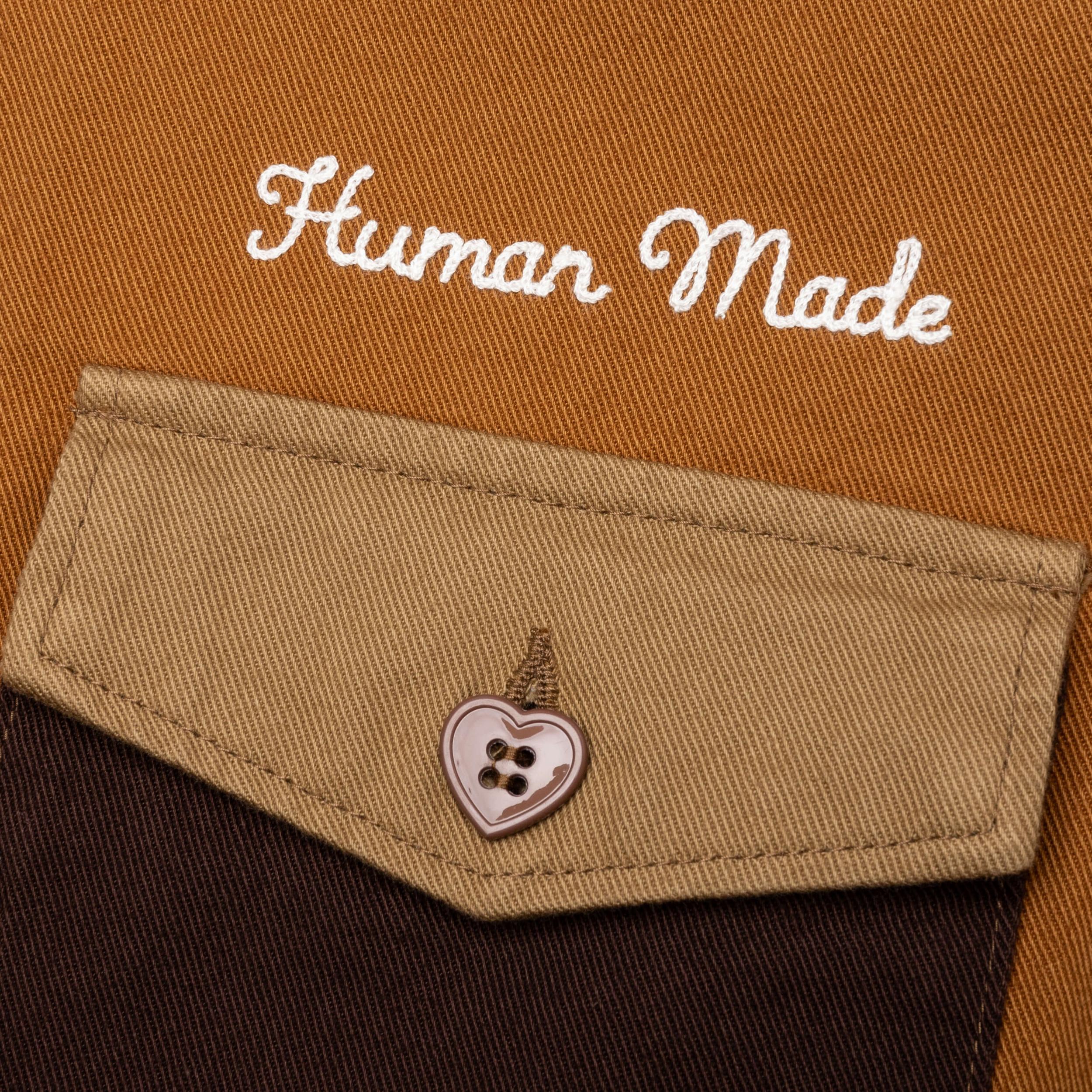 Zip-Up Work Jacket - Brown Male Product Image