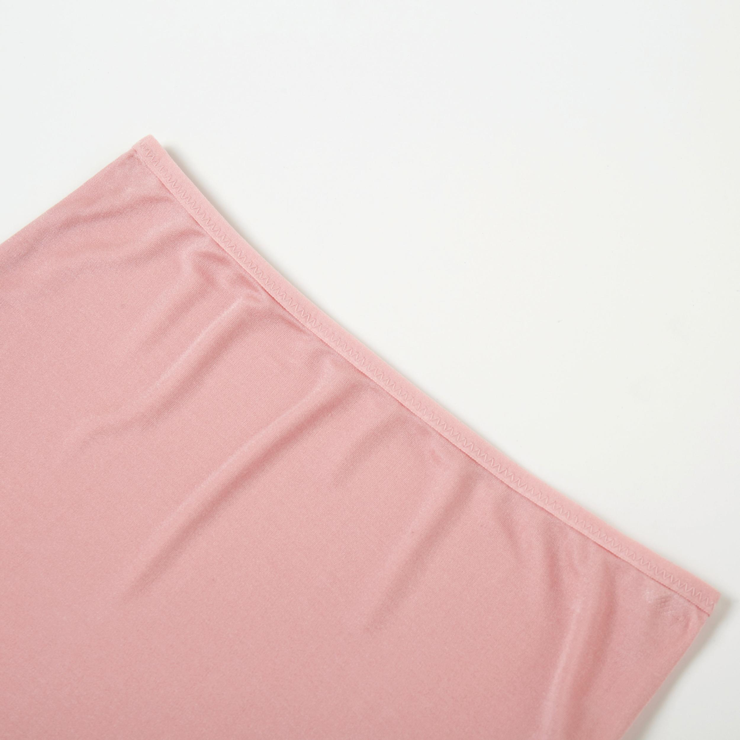 Knitted Silk High Rise French Cut Panties | Charleston Pink Lady | High Waist | Shimmer Collection Product Image