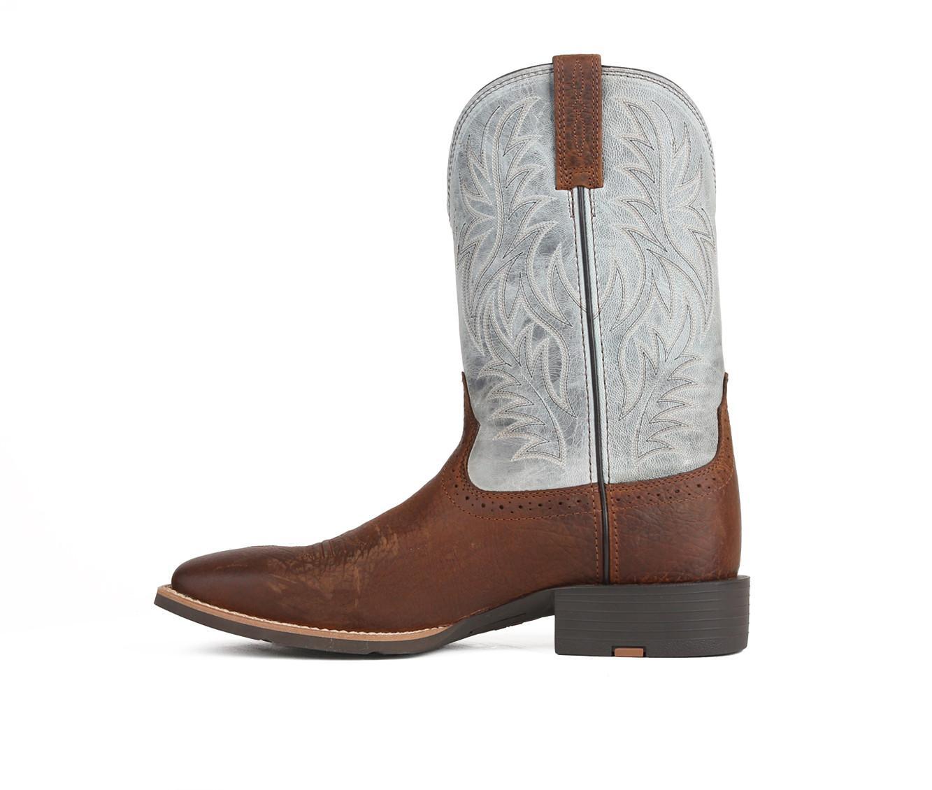 Men's Ariat Sport Western Wide Square Toe Cowboy Boots Product Image