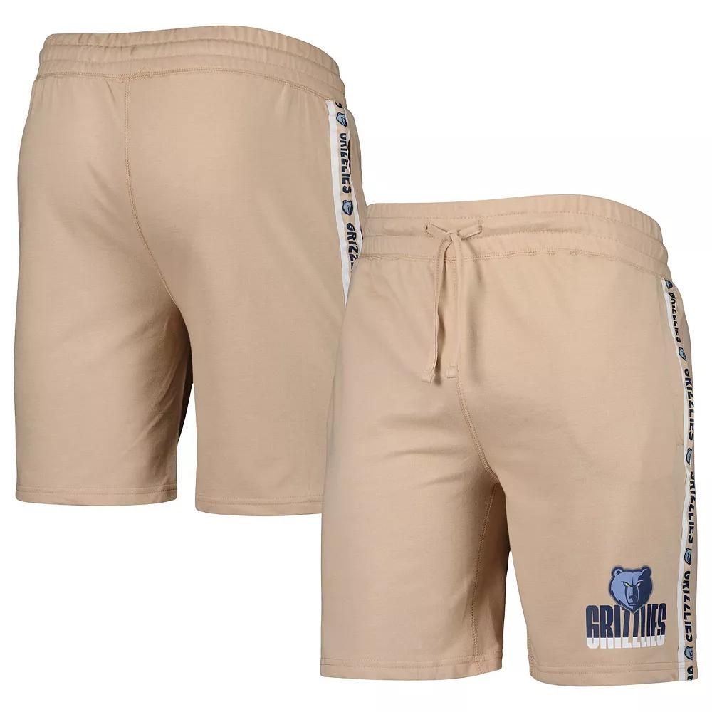 Men's Concepts Sport  Tan Memphis Grizzlies Team Stripe Shorts, Size: Large, Grz Team Product Image