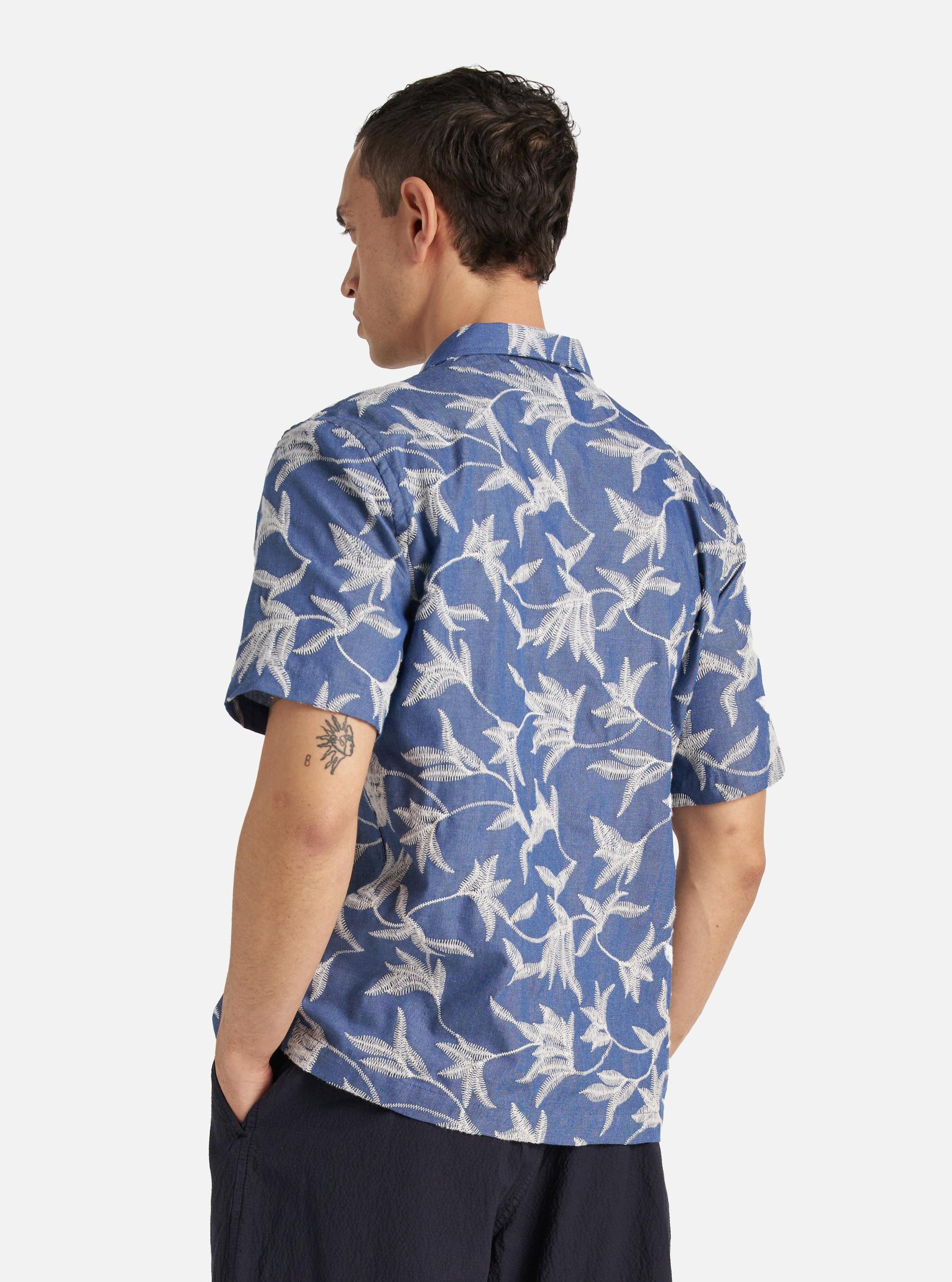 Indigo Summer Jungle Cotton Road Shirt Product Image