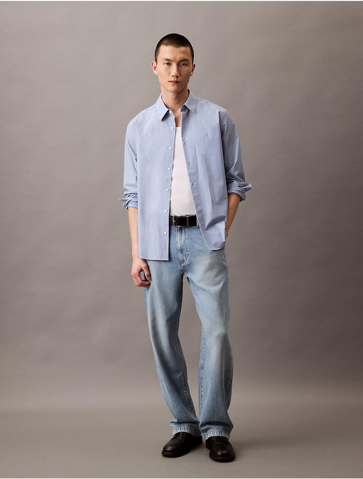 Calvin Klein Mens 90s Straight Fit Trouser Jeans - Blue Product Image