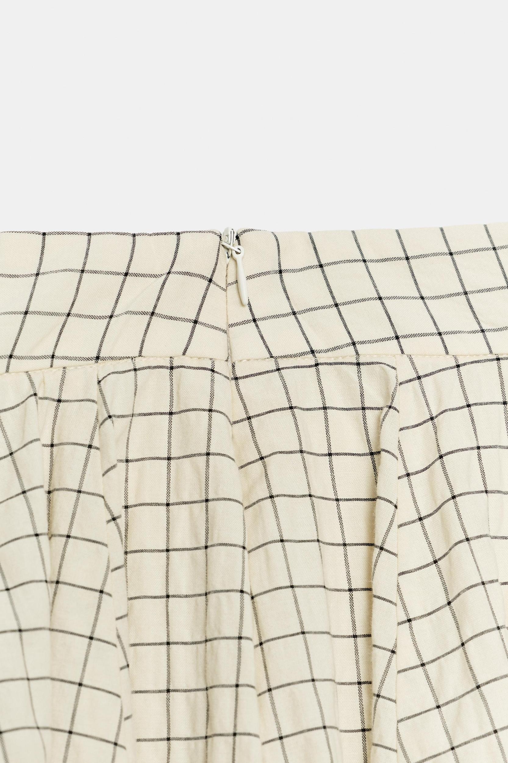 ZW COLLECTION PLAID BALLOON SKIRT Product Image