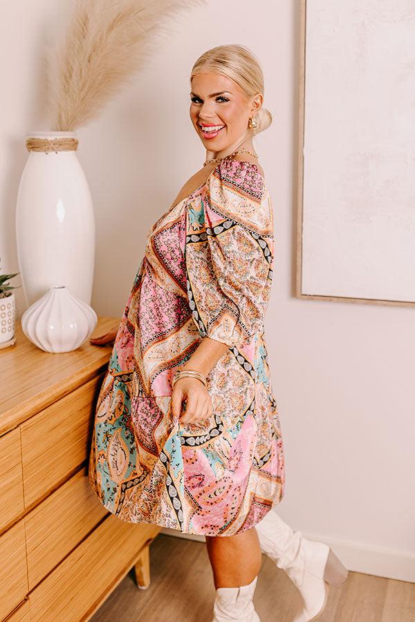 Table For Two Satin Babydoll Mini in Pink Curves Product Image