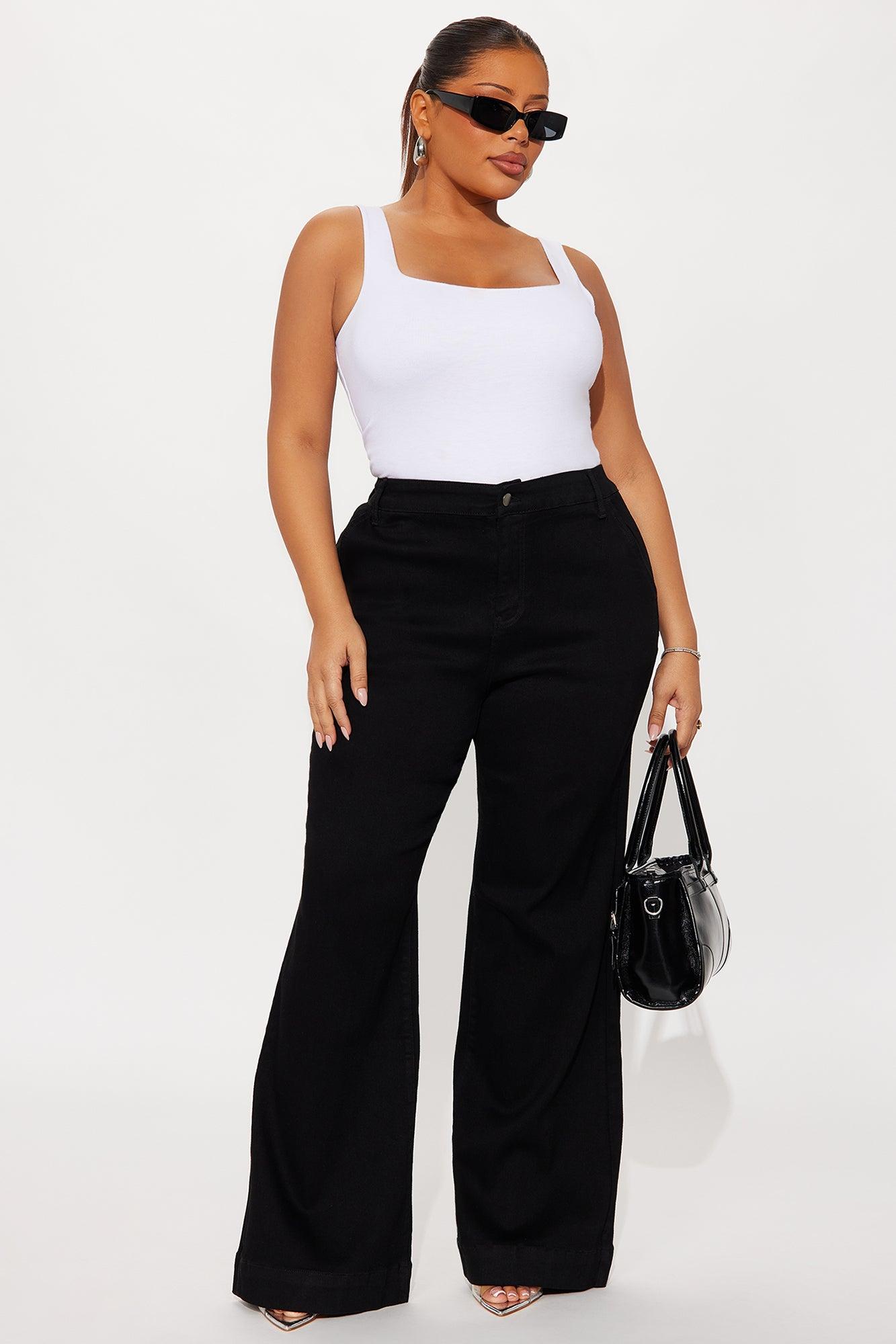 Margot Stretch Trouser Jeans - Black Product Image