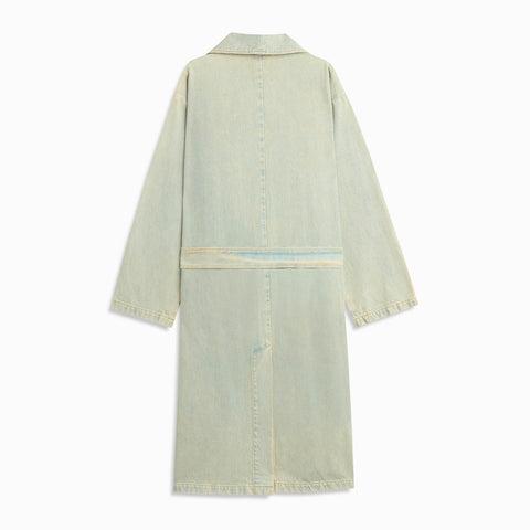 denim robe coat / blue stone wash Product Image