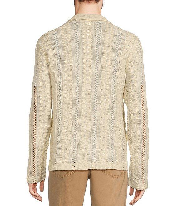 Murano Crocodile World Collection Slim Fit Pointelle Shirt Jacket Product Image