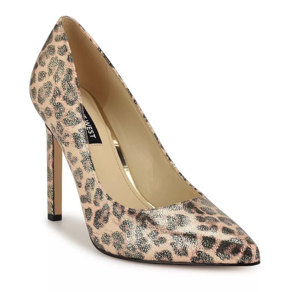 Nine West Tatiana Women's Heels, Size: 8, Gold Leopard Shimmer Product Image
