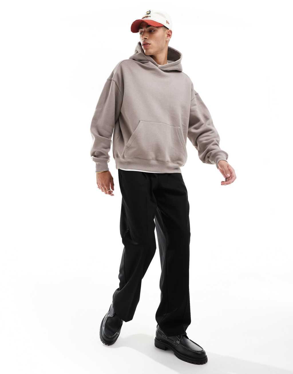 Cotton On box fit pullover hoodie in dusk Product Image