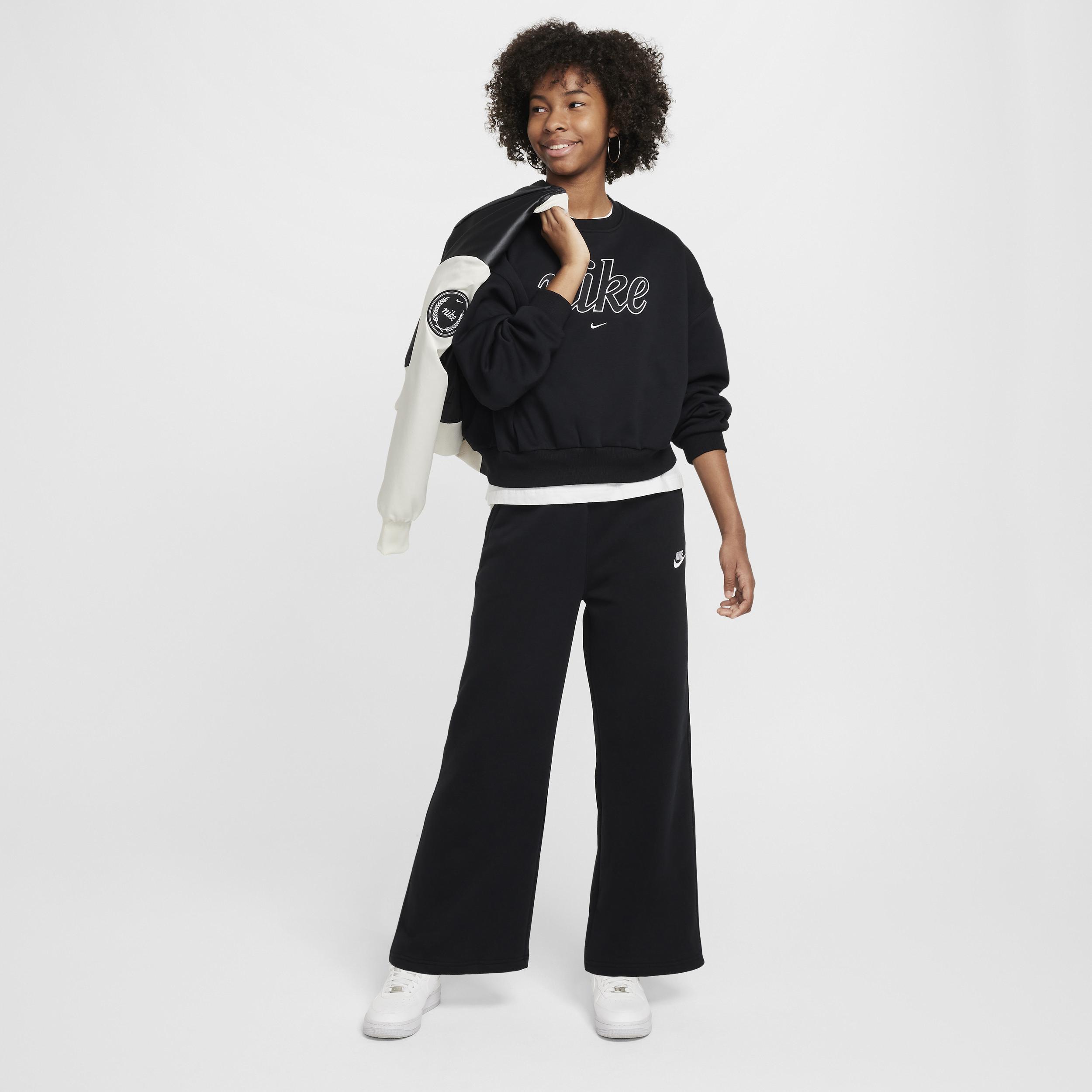 Unisex Nike Sportswear Club Fleece Girls' Wide-Leg Pants Product Image