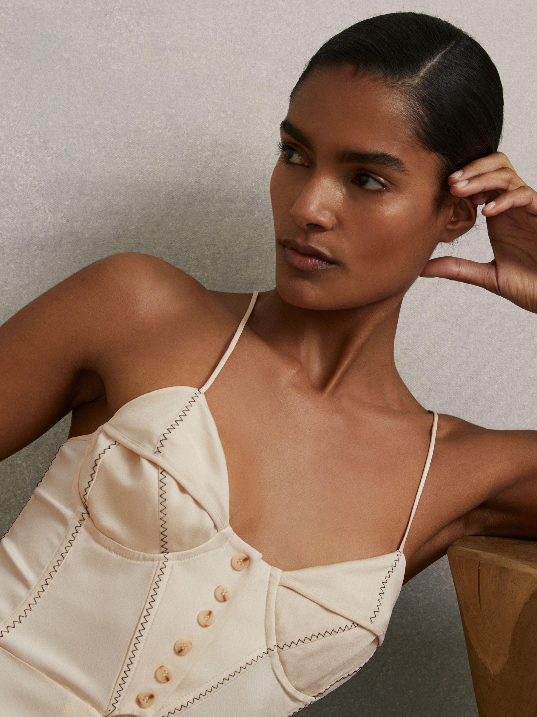 Atelier Corset Midi Dress in Neutral Product Image