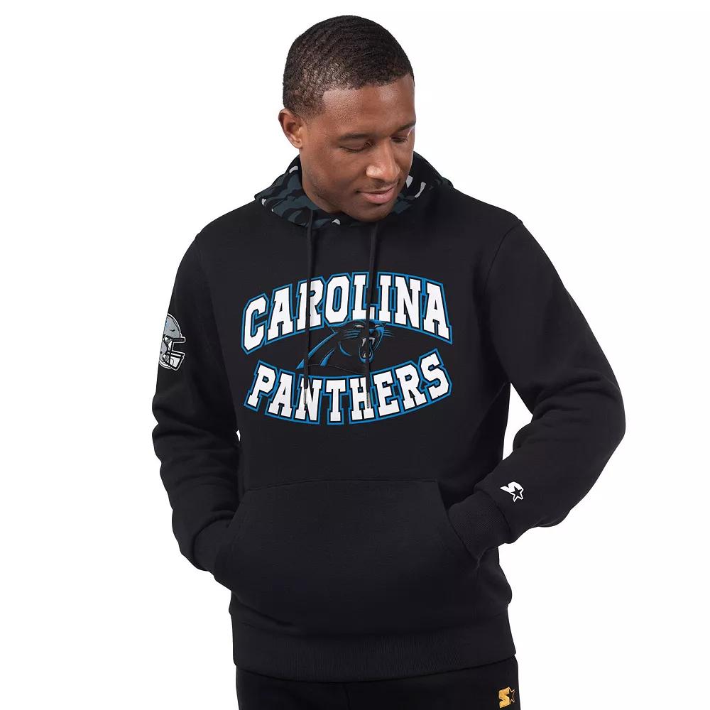 Men's Starter Black Carolina Panthers Thursday Night Gridiron Pullover Hoodie,  Product Image