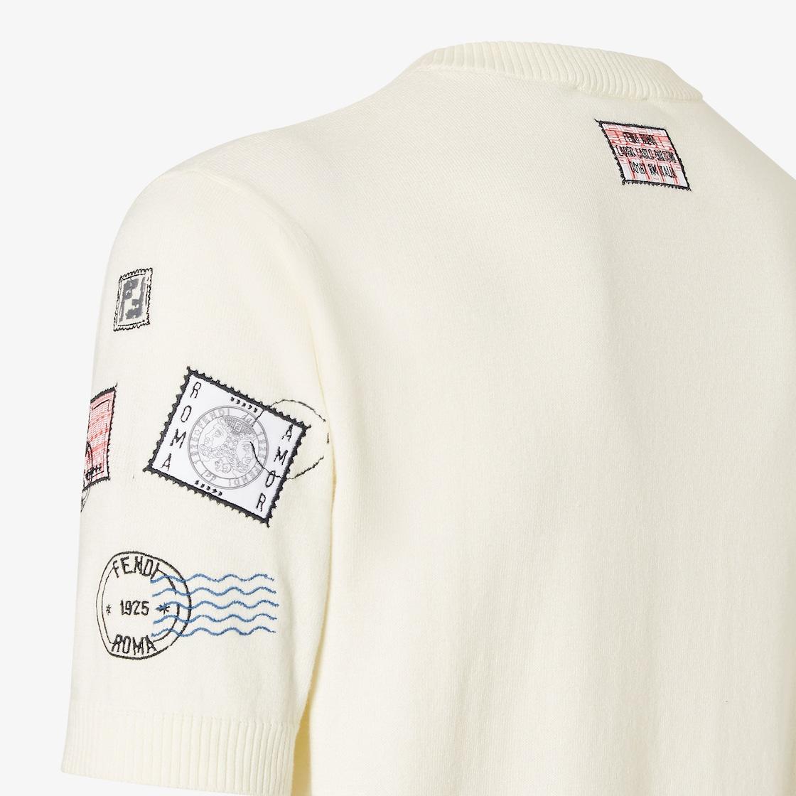 SweaterWhite cotton jumper Product Image