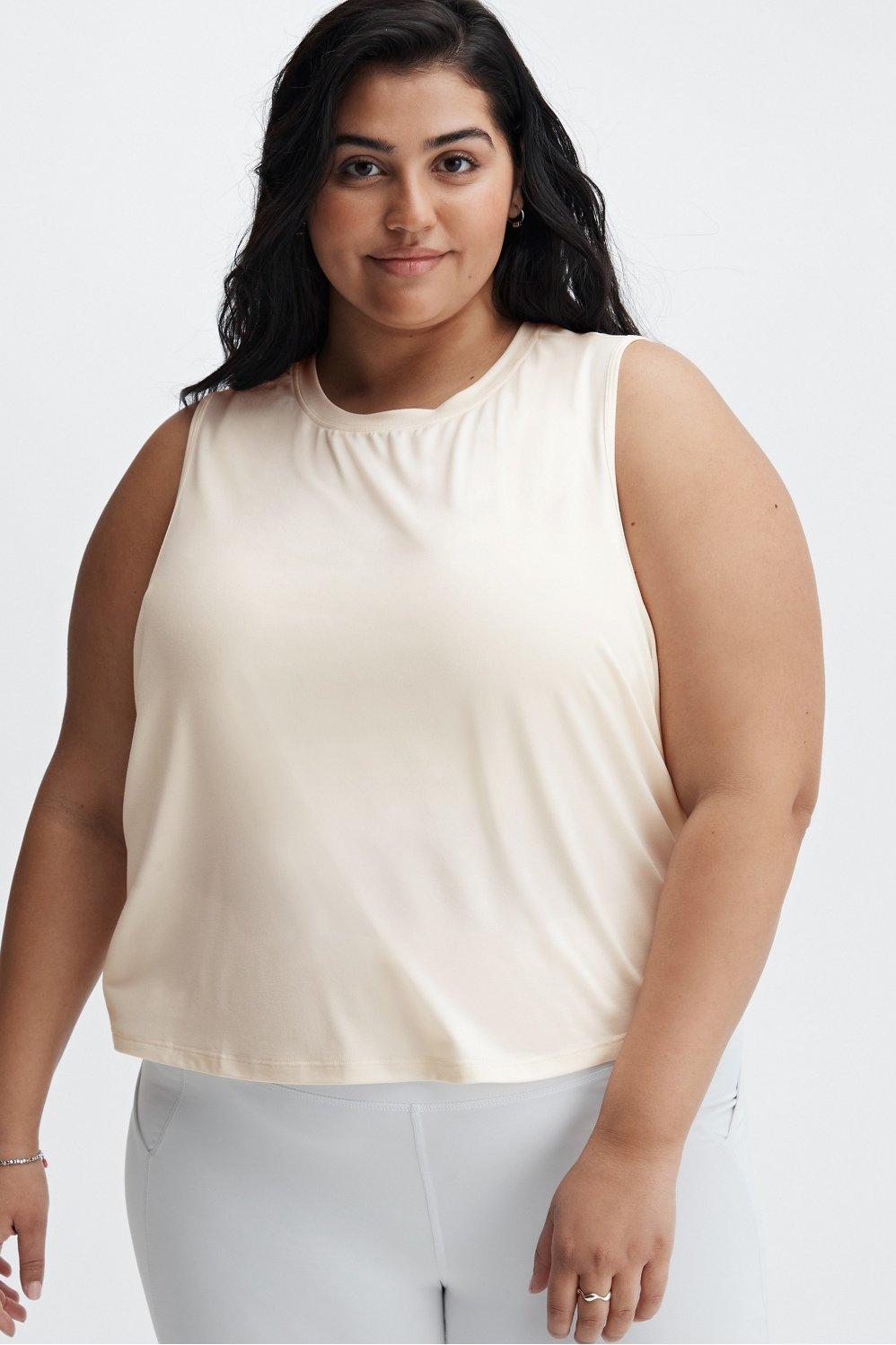 Fabletics Blake Muscle Tank Womens white Size XXS Product Image