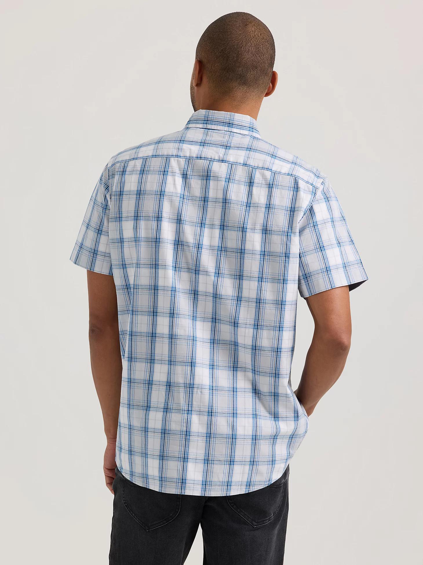 Men's Short Sleeve Madras Plaid Button Down Shirt | Men's Tops & Tees | Lee® Product Image