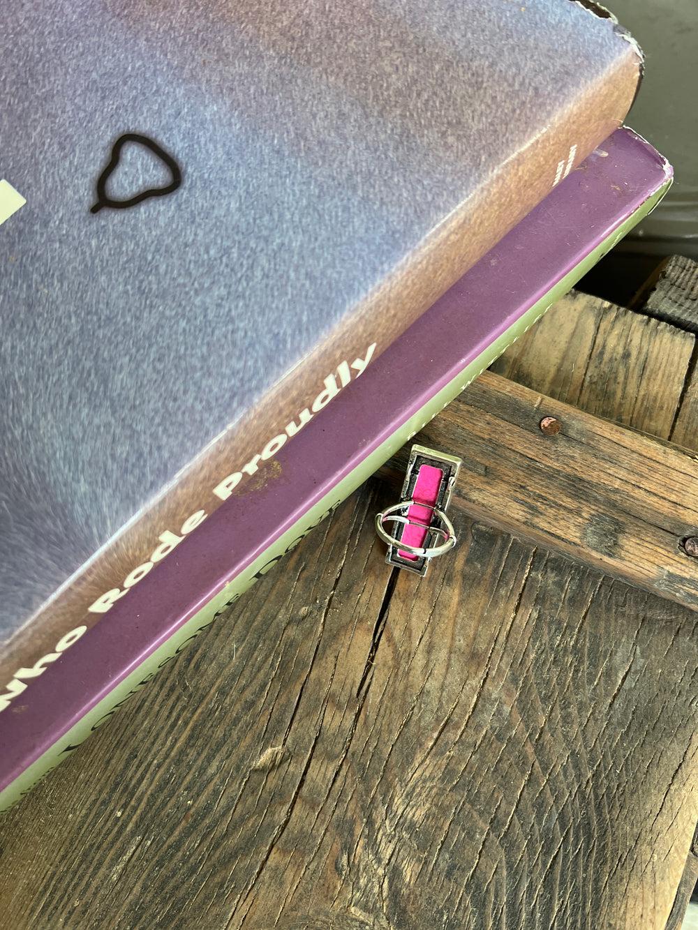 Adjustable Pink Bar Ring Product Image