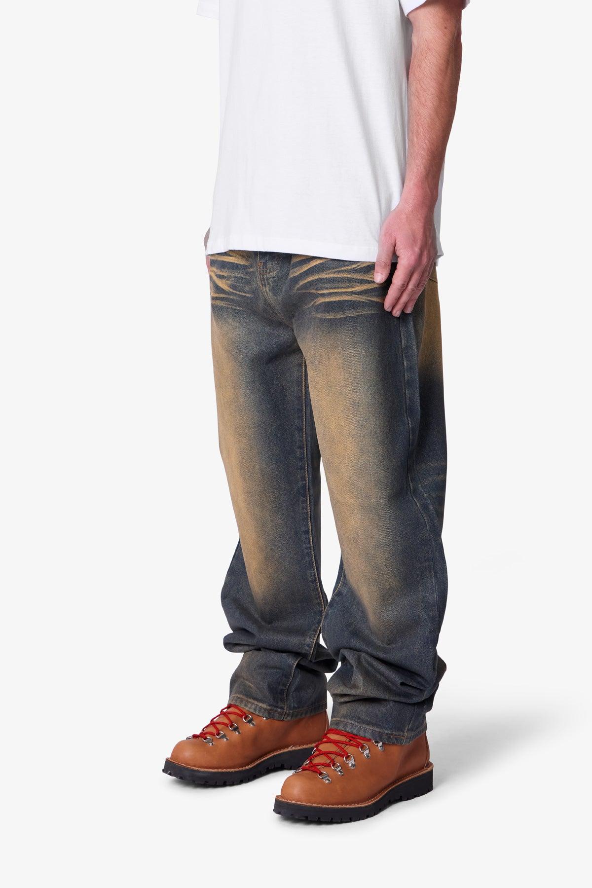Ultra Baggy High Low Denim - Medium Blue Product Image