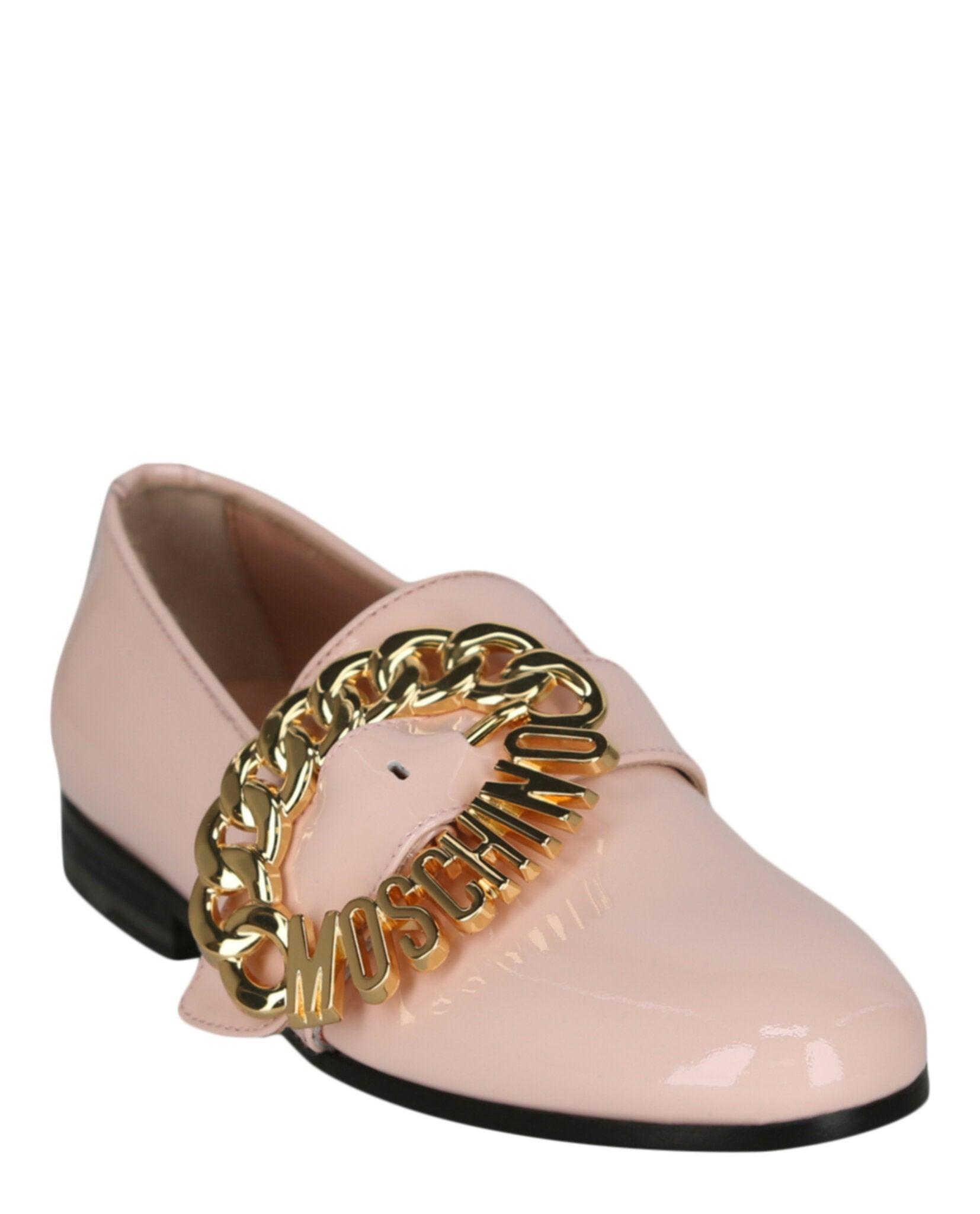 Moschino Logo Buckle Loafers Female Product Image