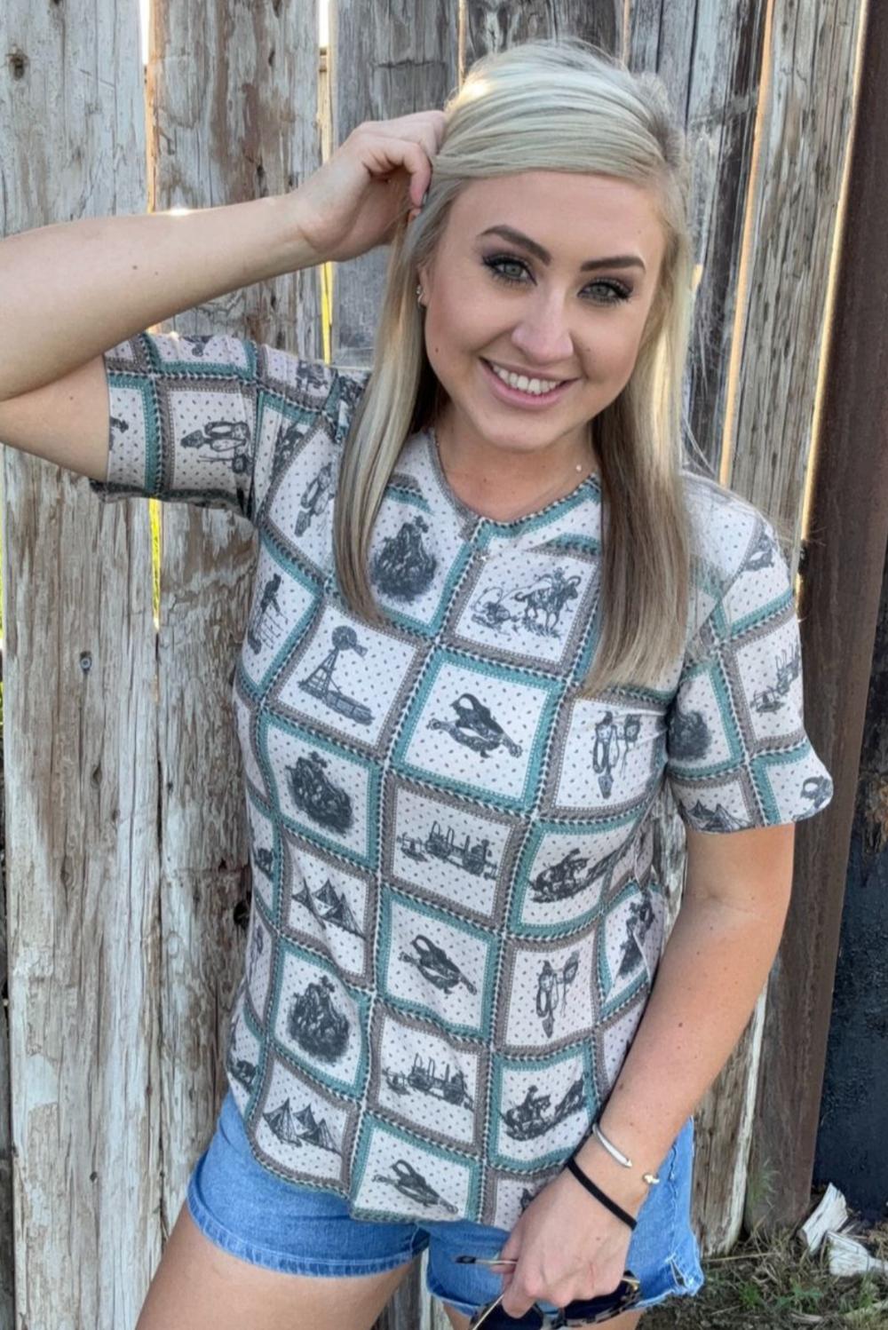 Sterling Kreek Western World Crew Neck Tee Product Image