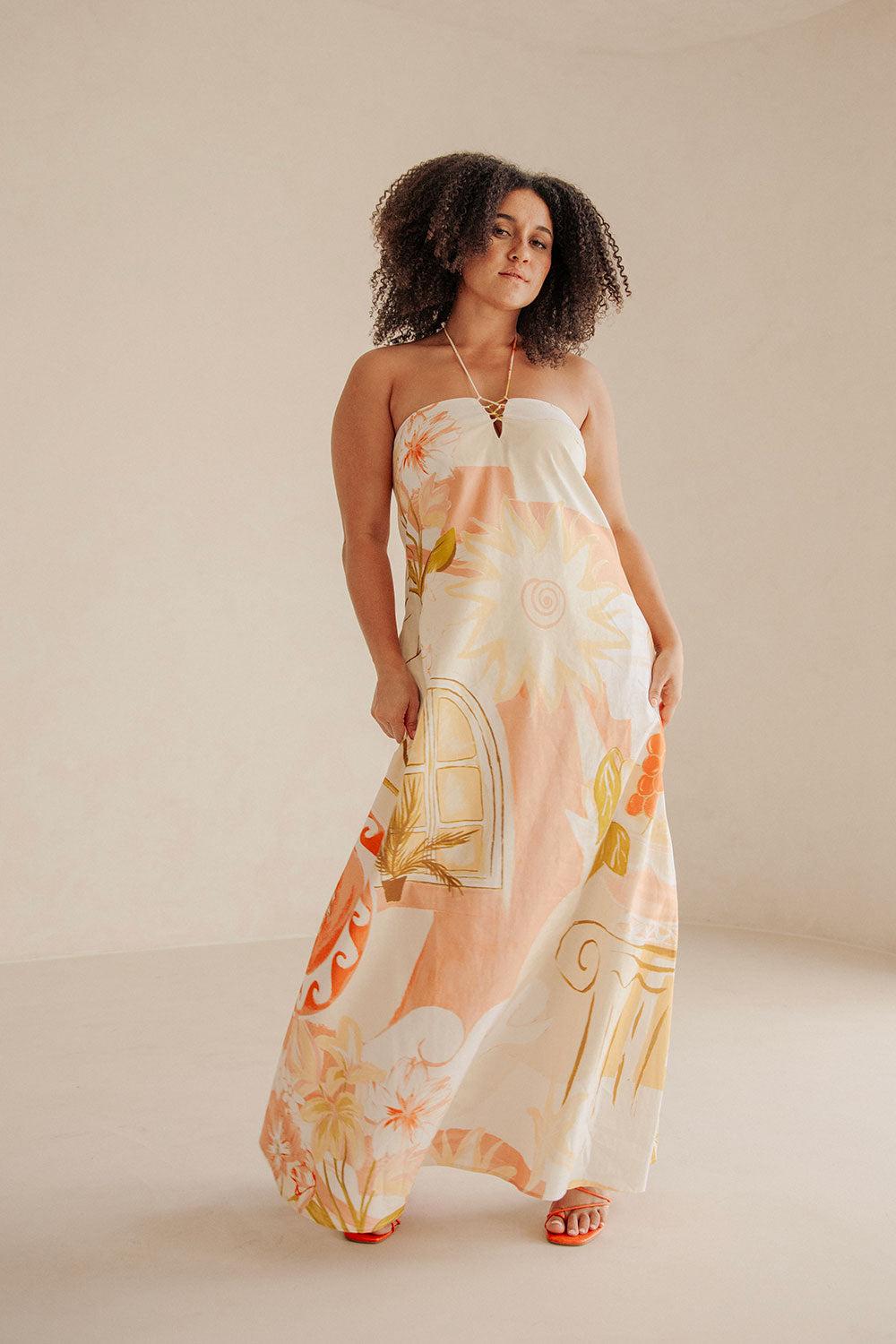 Aerin Dress - Thalassa Rust Product Image