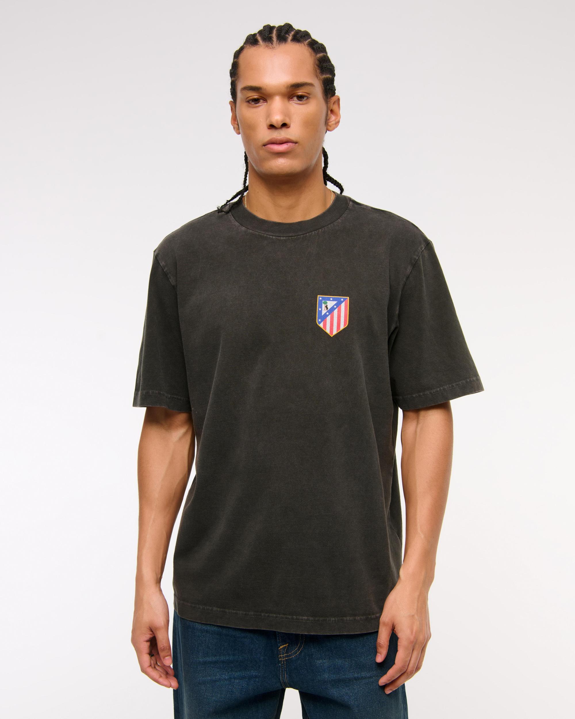 Atlético de Madrid Vintage-Inspired Graphic Tee Product Image
