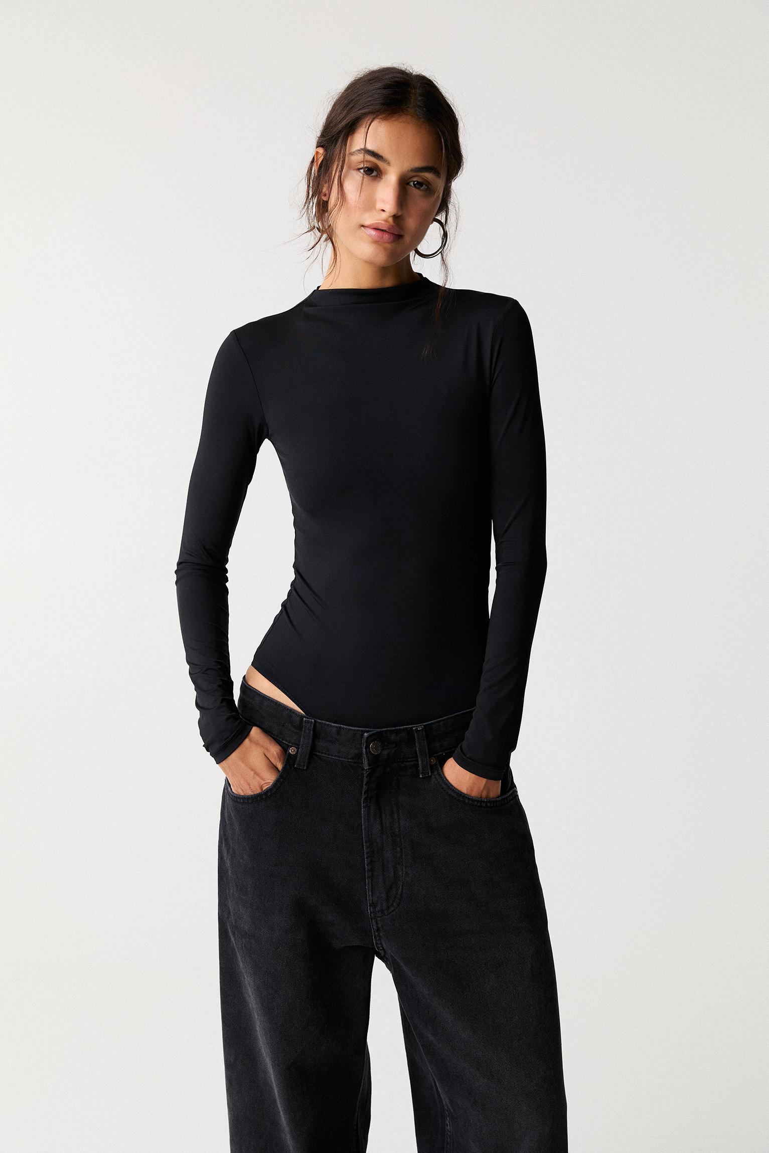 Long sleeve polyamide bodysuit Product Image