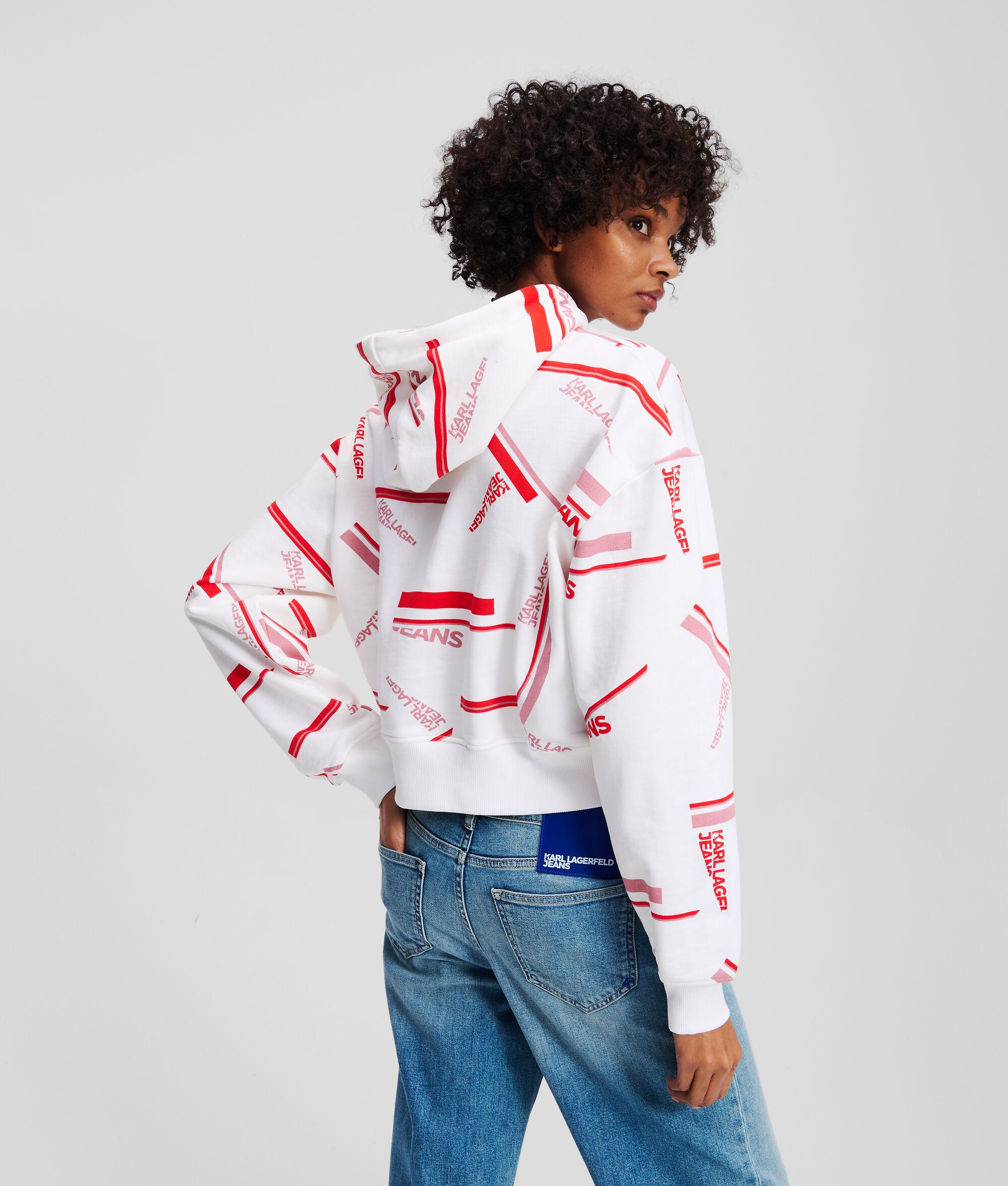 RELAXED CROPPED ALL-OVER-PRINT HOODIE Product Image