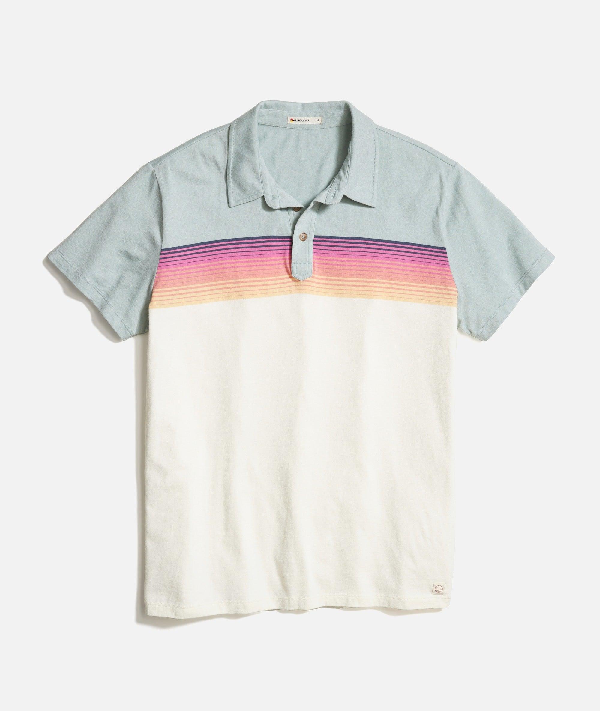 Engineered Stripe Polo Product Image